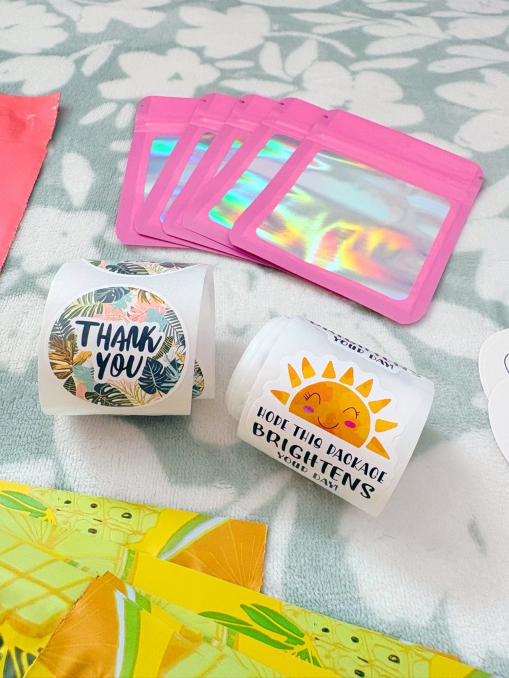 75 Piece Tropical Fruity Shipping Supply Bundle 🌴🌺🍍 - Picture 2 of 5